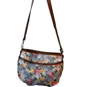 Rosetti Round About Convertible Shoulder Bag Floral Pastels Great Condition